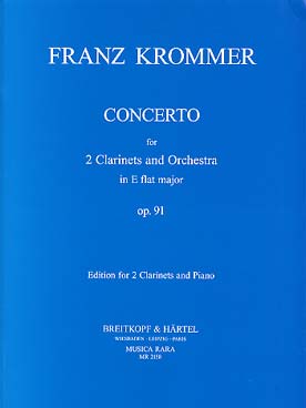 Illustration de Concerto op. 91 pour 2 clarinettes et orchestre, réduction piano