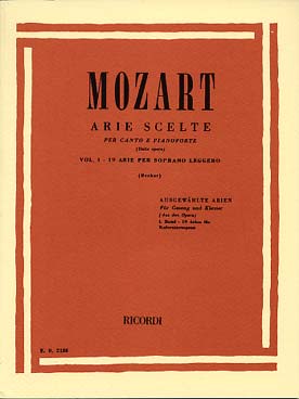 Illustration mozart airs d'operas vol. 1 soprano
