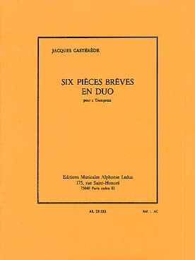 Illustration de 6 Pièces brèves en duo