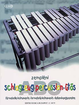 Illustration de ABC de la percussion pour instruments mélodiques : xylophone, vibraphone...