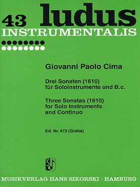 Illustration de 3 Sonates pour instrument soliste et basse continue