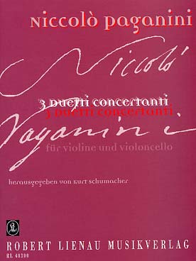 Illustration de 3 Duos Concertants pour violon et  violoncelle (tr. Schumacher)