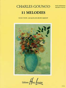 Illustration de 11 Mélodies (sélection J. Bonnardot) - Voix moyennes