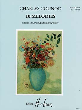 Illustration de 10 Mélodies (sélection J. Bonnardot) - Voix élevées