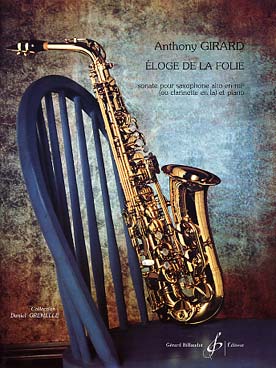 Illustration de Éloge de la folie pour saxophone alto ou clarinette en la et piano