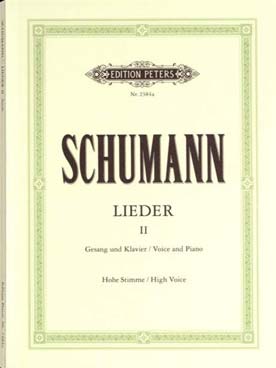 Illustration schumann lieder vol. 2 (voix elevee)