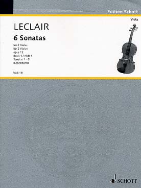 Illustration leclair sonates op. 12 (6) vol. 1