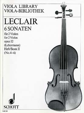 Illustration de 6 Sonates op. 12 (tr. Leberman) - Vol. 2