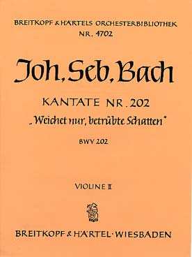 Illustration de Cantate BWV 202 Violon 2