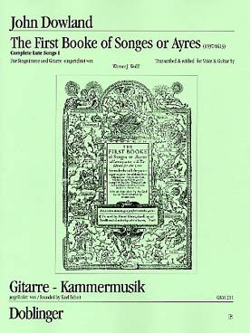Illustration de The First book of songs or airs