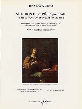 Illustration de Sélection de 26 pièces pour luth (tr. Sadanowsky) - Vol. 2 : 10 pièces de moyenne difficulté