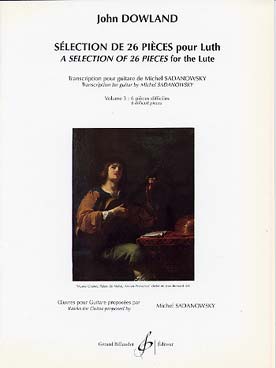 Illustration de Sélection de 26 pièces pour luth (tr. Sadanowsky) - Vol. 3 : 6 pièces difficiles