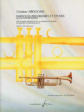 Illustration de Exercices progressifs et études pour trompette en mi b - Vol. 1