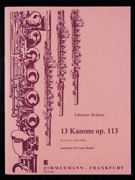 Illustration de 13 Canons op. 113, tr. F. Michael pour 3 à 6 flûtes