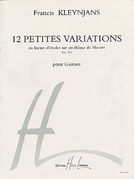 Illustration de 12 Petites Variations en forme d'études sur un thème de Mozart op. 152