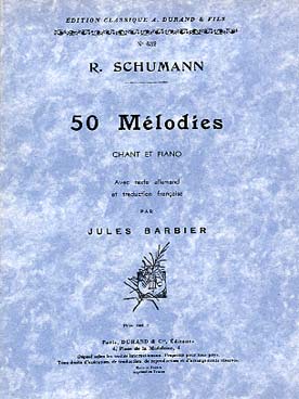 Illustration de 50 Mélodies (Myrthen, Liederkreis,  Frauenliebe und Leben, Dichterliebe,  Mélodies diverses)