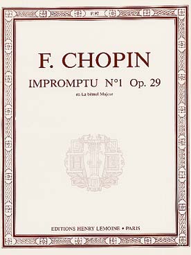 Illustration de Impromptu N° 1 op. 29 en la b M
