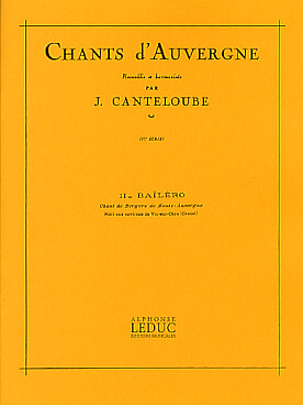 Illustration de Bailero (des chants d'Auvergne)