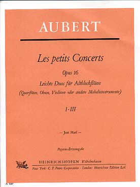 Illustration aubert petits concerts op. 16 vol. 1