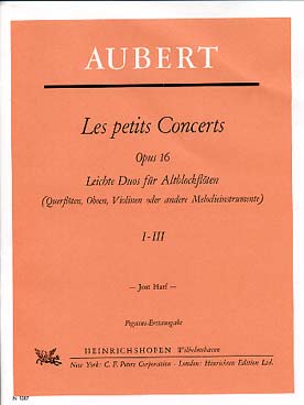 Illustration aubert petits concerts op. 16 vol. 1