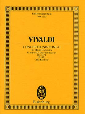Illustration de Concerto op. 51/4 en sol M Alla Rustica