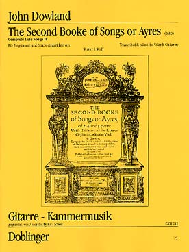 Illustration dowland the second book of songs or airs
