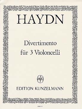 Illustration haydn divertimento pour 3 violoncelles