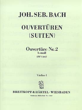 Illustration de Suite N° 2 BWV 1067 en si m violon 1