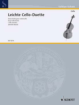 Illustration de LEICHTE DUOS pour 2 violoncelles - Band 1 (Bendik / Storck)