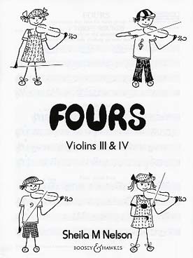 Illustration de Fours pour 4 violons Violon 3 et 4