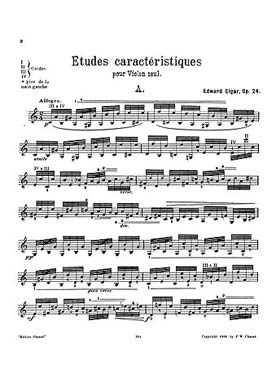 Illustration elgar etudes caracteristiques op. 24