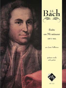 Illustration de Suite BWV 996 en mi m pour luth (tr. Vallières)