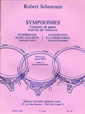 Illustration schumann symphonies - concerto parties