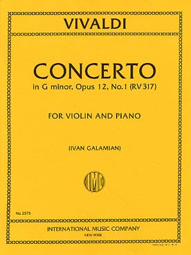 Illustration vivaldi concerto op. 12/1 rv 317 sol min
