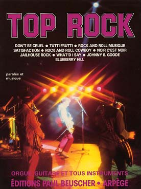Illustration de Collection TOP : édition simplifiée avec ligne mélodique +accords clavier/guitare - TOP Rock N° 1
