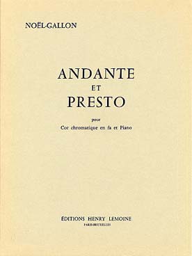 Illustration gallon (n) andante et presto