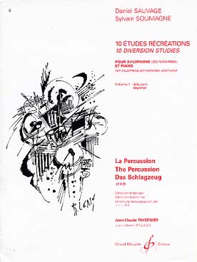 Illustration de 10 Études récréations xylophone et piano - Vol. 1 : débutant