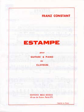 Illustration de Estampe op. 81 pour guitare et piano ou clavecin