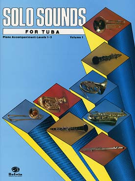 Illustration de Solo sounds for tuba - Niveau 1-3 Vol. 1 : accompagnement piano
