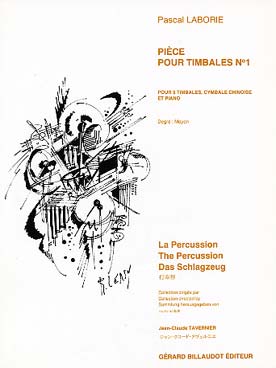 Illustration de Pièce pour timbales N° 1 (5 timbales, cymbale chinoise)