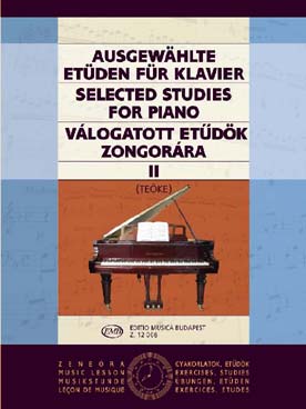 Illustration de SELECTED STUDIES FOR PIANO (Teöke) - Vol. 2