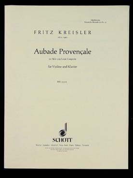 Illustration de Aubade provençale dans le style de Couperin