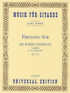 Illustration de Les Folies d'Espagne variées et un menuet op. 15a