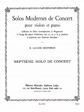 Illustration de 7e Solo moderne de concert