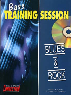 Illustration bass training session blues and rock