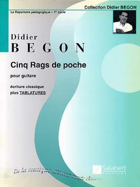 Illustration de 5 Rags de poche (solfège et tablature)