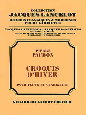 Illustration de Croquis d'hiver pour flûte et clarinette