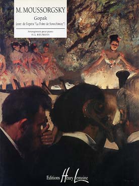 Illustration de Gopak extrait de l'opéra "La Foire de Sorochintsy" (tr. Heumann)
