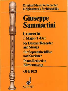 Illustration de Concerto en fa M (flûte à bec soprano)