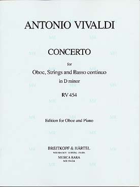 Illustration vivaldi concerto rv 454 en re min